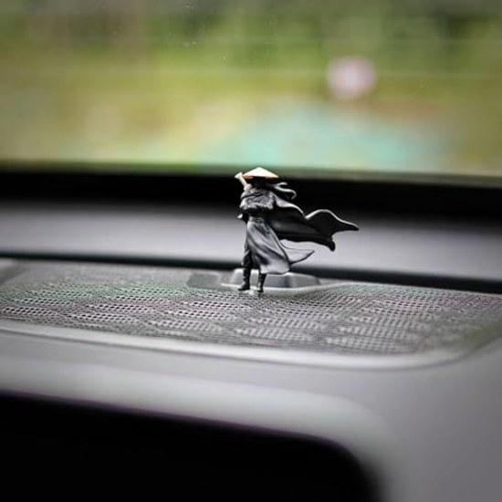 Mini Samurai Figure SetNinjaOrnamentJapanese WarriorDashboardDeskDecoration3 Pieces