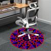 1pc Geometric Mandala Pattern Chair Carpet for Office Non-Slip, Machine Washable Rug for Office, Room - Holiday Decor, Machine Made yy251016168