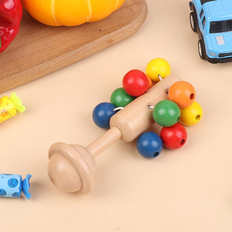 Детский ручной звонящий инструмент, игрушка, деревянные музыкальные инструменты, детская погремушка, игрушки для раннего развития, игрушки для тренировки хватания