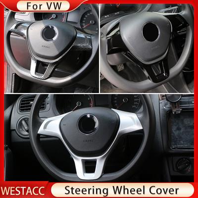 Накладка на руль автомобиля, наклейка для Volkswagen VW Golf 7 GTI MK7 POLO 2014 2015 Jetta MK6 2015 2016, интерьер