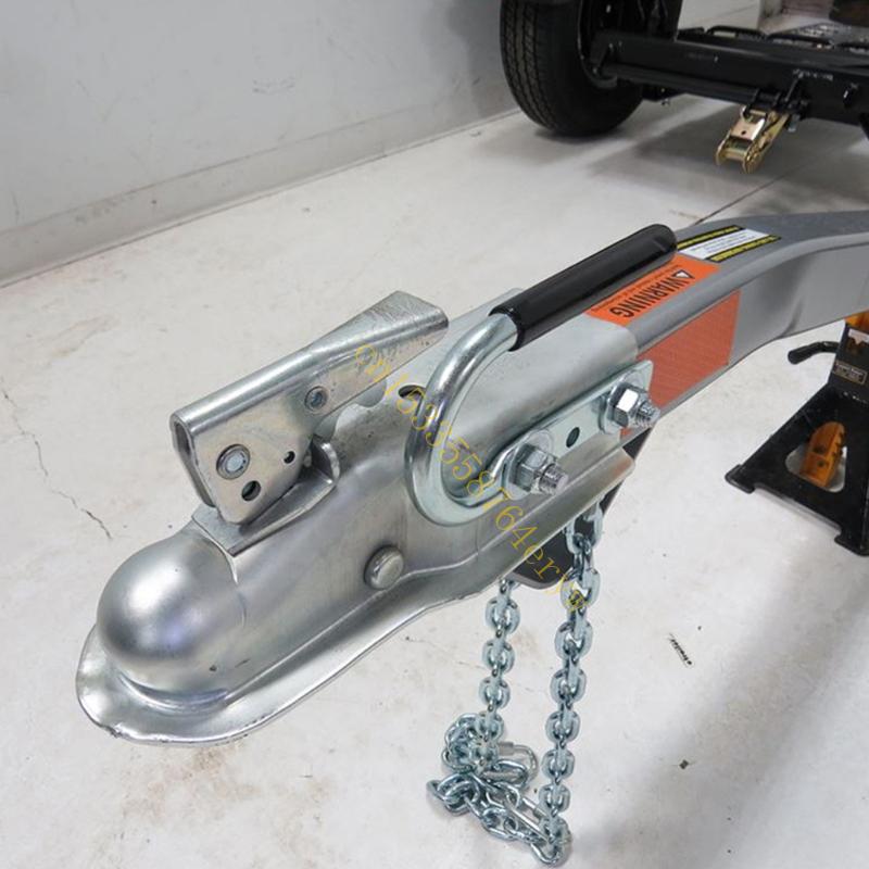 Trailer Coupler Lift Handle for Construction Vehicles Labor Saving Grip Coupling Handler Connector Metal Rubber Handle 91AE