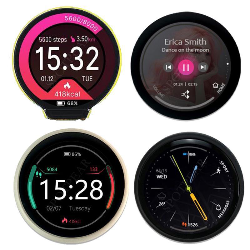 1.28" Circular LCD Development Board with Touchscreen, ESP32-C3 Microcontroller, WiFi, Bluetooth, and Technical Support