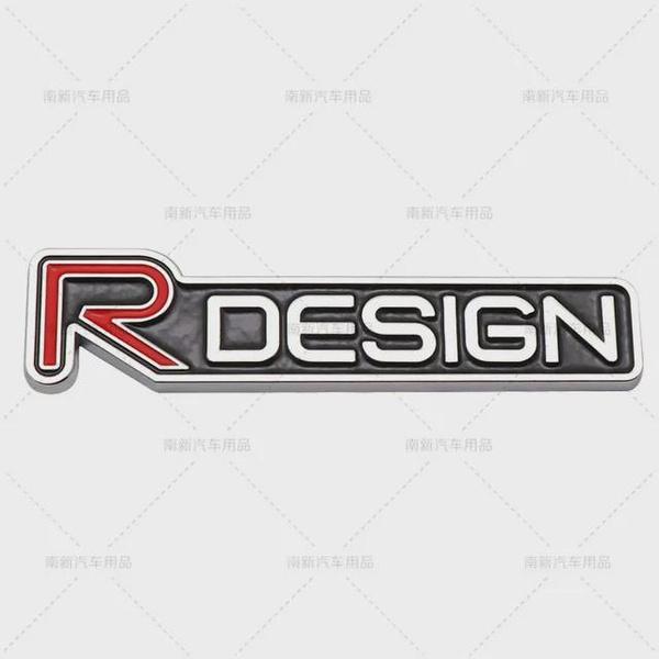 3D Metal Rdesign R Design Front Grill Car Badge Sticker Emblem Decal Decoration For XC40 XC60 XC90 V90 S90 S60 V60 V40 C70