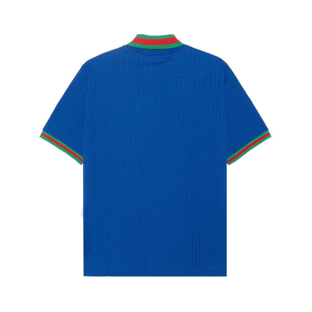 Gucci X Adidas Полиэстеровая рубашка-поло Кобальтово-синий 691777-XJEKF-4364