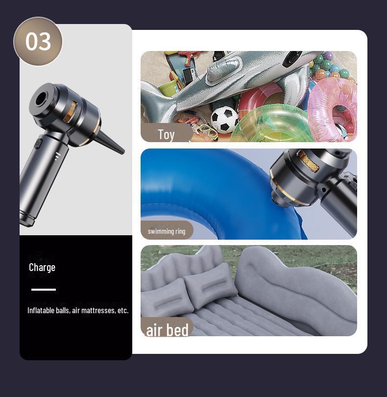 Мощный беспроводной ручной пылесос с бесщеточным двигателем, функцией выдувания пыли и нагнетания воздуха