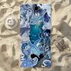 Marine life Blue hues Towel For Swim Yoga Gym Quick Drying Soft and skin-friendly Beach Towels All-Season