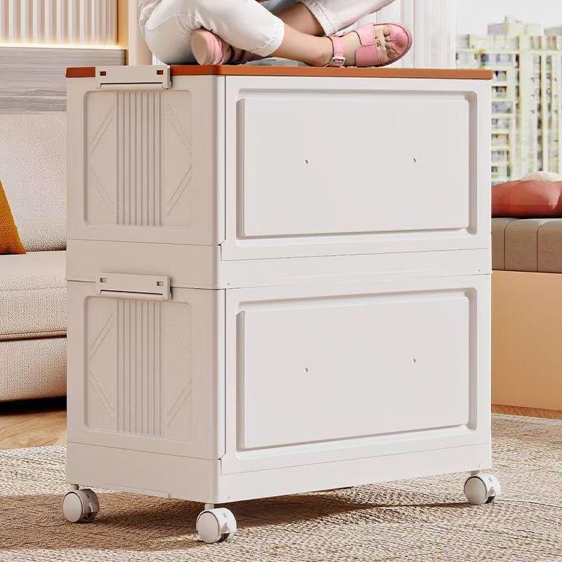 Home Use Large Capacity Children's Clothing Toy Organizer Box Foldable Storage Box with Flip Cover for Clothes And Blankets