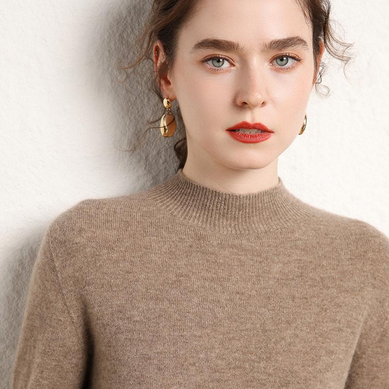 Women's Cashmere Sweater Qinghe Cashmere 100% Cashmere Women's Autumn and Winter Cashmere Sweater Soft and Warm