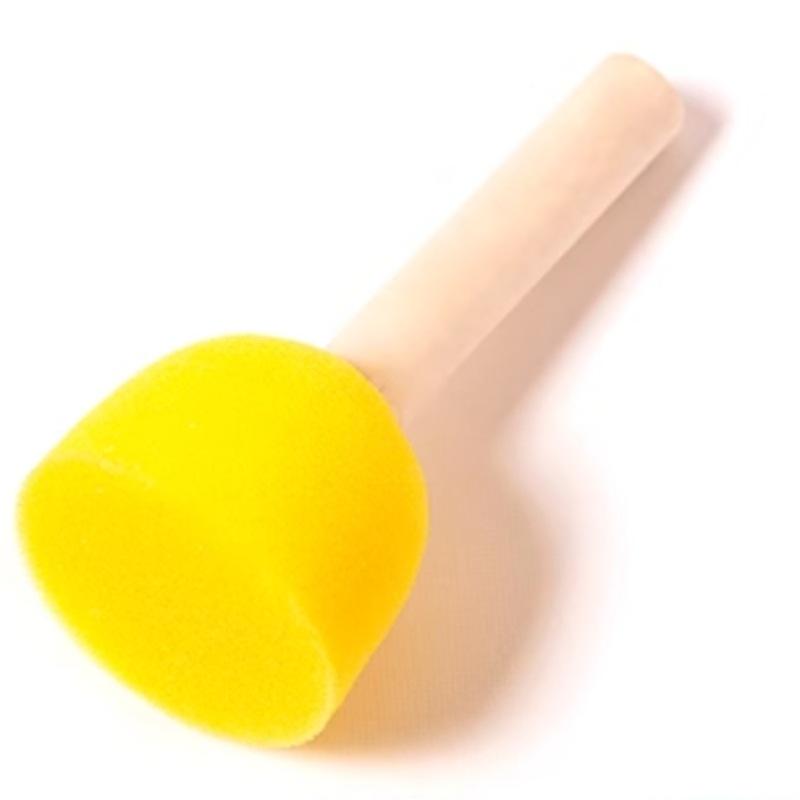 Деревянная ручка Губка-гриб Кисть для рисования для детей - DIY и инструмент для художественного штампа