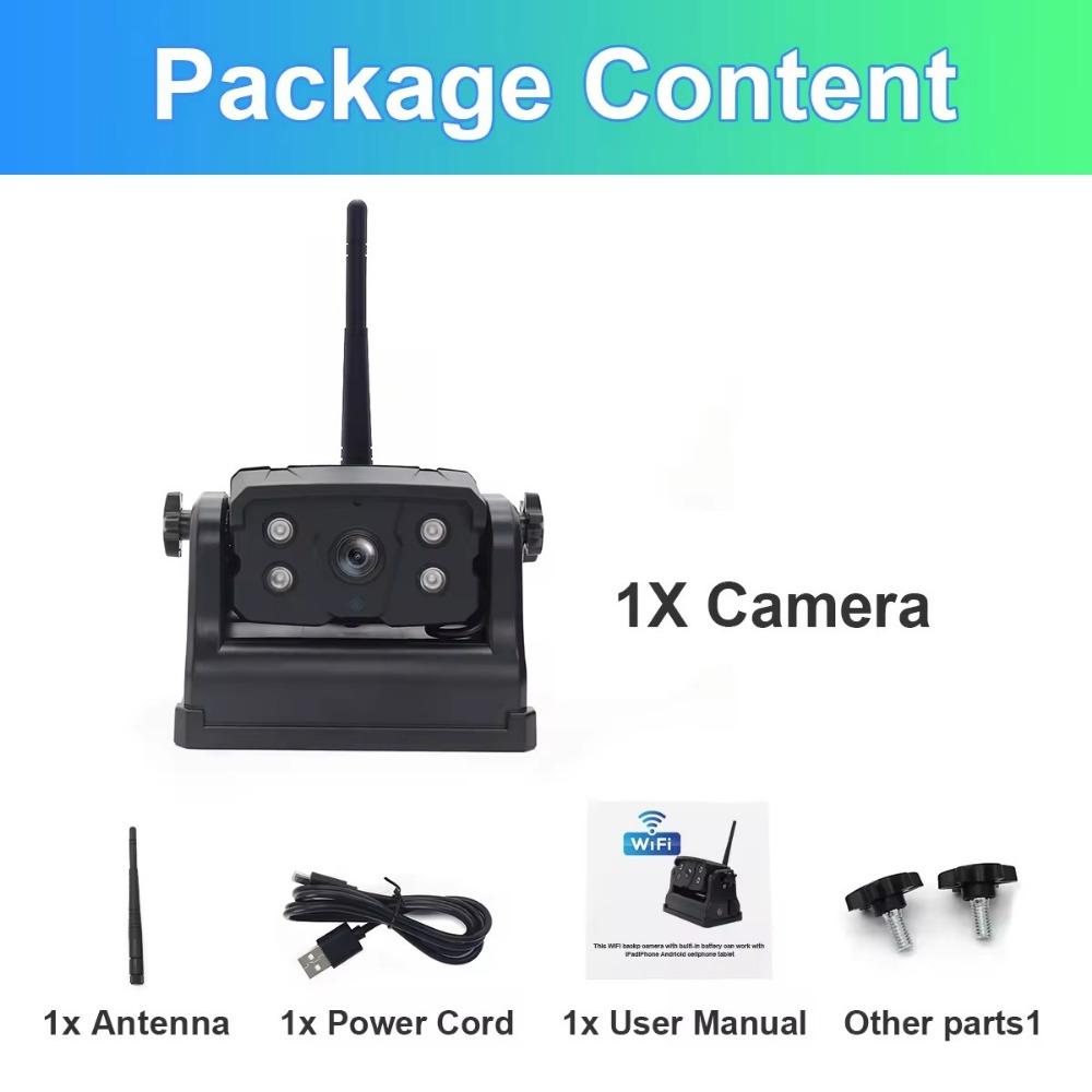 Цифровой беспроводной AHD 7-дюймовый монитор DVR 1080P ночное видение обратный резервный рекордер Wifi камера для автобуса автомобиля грузовика