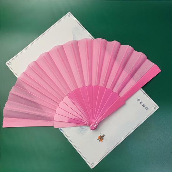 Тканевый веер Шикарный деликатный моющийся складной тканевый веер Модный тканевый ручной складной веер Складной тканевый веер для ежедневного использования