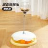 Interactive Cat Toy Food Dispenser Ball with Feather Teaser Stick Fun Play Wheel for Kittens Pet Supplies
