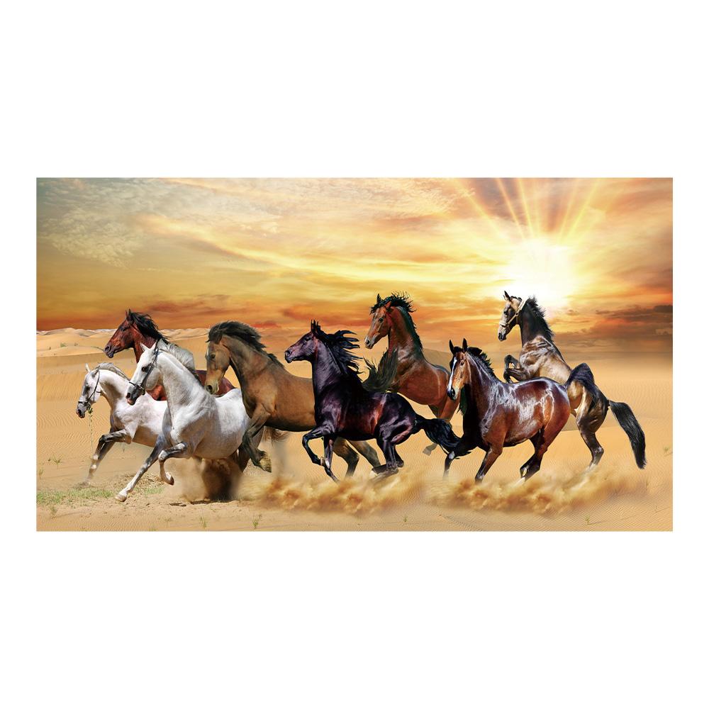 Modern Galloping Horses Landscape Canvas Painting Posters and Prints Wall Art Picture for Living Office Room Bedroom Home Decorating