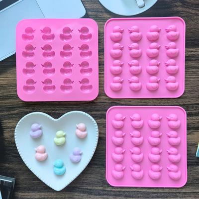 16 отверстий мультяшная утка шоколадная форма для выпечки в форме животных желе силиконовые формы кря-кря свечи подарки на день рождения декор детской комнаты