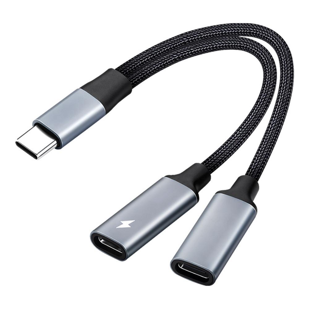 Адаптер OTG 2-в-1 USB C - Aux аудиокабель 2-в-1 USB Type C аудиокабель для телефона/наушников