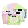 Portable Summer Fresh Facial Oil Blotting Papers with Plant Fragrance - 100 Sheets