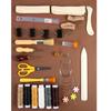 Leather Sewing Set Leather Tool Set Leather Sewing Tool with Leather Sewing Needle and Storage Bag for Leather Sewing