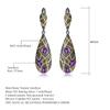 Italian Craftsmanship Original Designer Earrings Retro Style High-end S925 Silver Natural Amethyst Stud Earrings