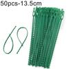 50Pcs Reusable Plastic Landscape Fishbone Spur Plant Belt Band Ties Garden Tools