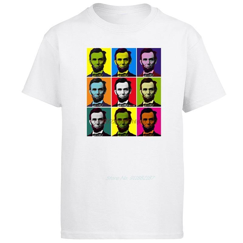Abraham Lincoln Usa American President Graphic T Shirts Cotton Short Sleeve Tshirts Summer Tees Tops Mens Print T Shirt