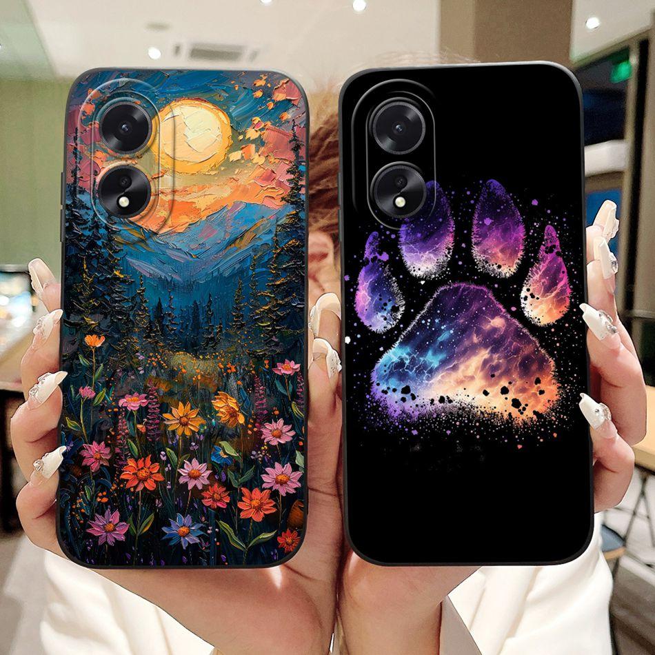 Для OPPO A18 A38 Новый модный чехол с рисунком «Пляж на закате» Для OPPO A18 A38 CPH2579 CPH2591 Мягкие силиконовые чехлы для телефона