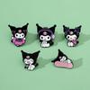 Японский мультфильм милый Куроми брошь Sanrio металлическая значок сплав капельная булавка одежда сумка аксессуары