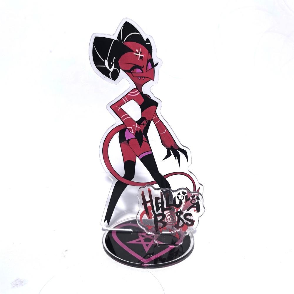 15СМ Фигурка Hazbin Hotel Helluva Boss Стенд Акриловые Фигурки Вагги Настольная Подставка Фигурка Набор Украшений Подарки