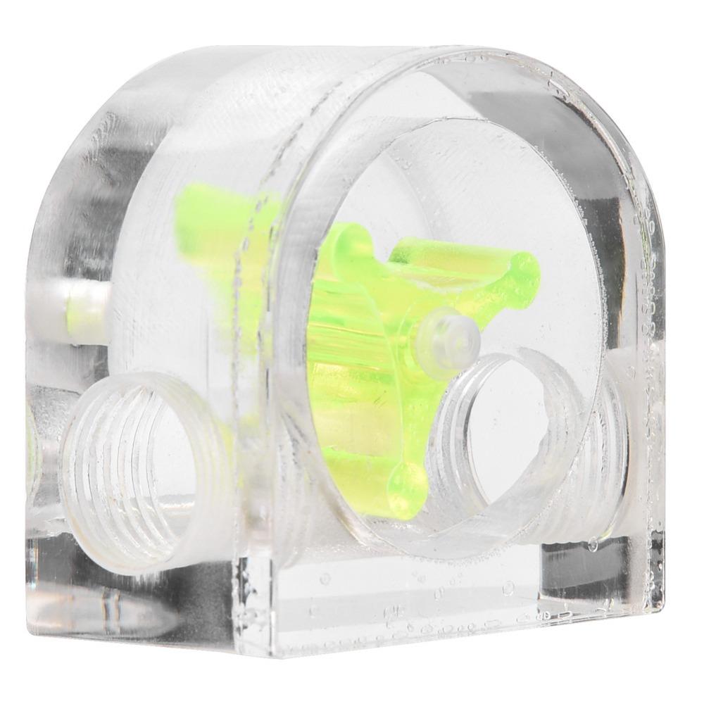 G1/4 Thread Flow Meter Indicator Green Water Flow Meter PC Water Cooling System PC Water Cooling