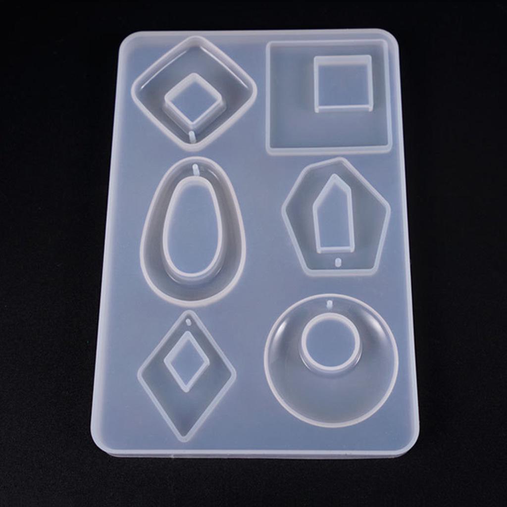 Silicone Acrylic Earring Necklace Pendant Mold Resin Casting Mold Jewelry Making