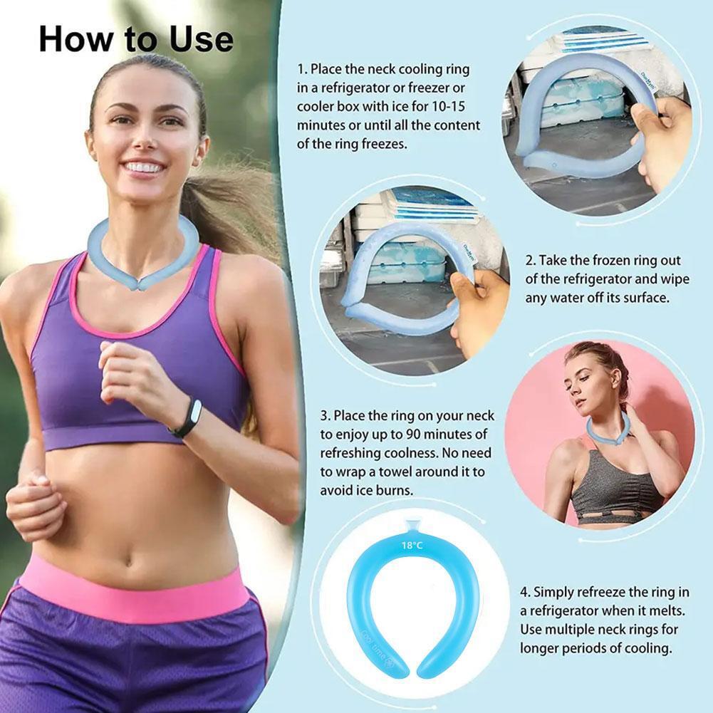 Summer Outdoor Student Sports Cool Collars Hanging Neck To Cool Down