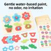 Early Learning Wooden 3d Flower Puzzle For Toddlers With Stackable Flower Design For Brain Boost