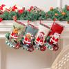 1Pc Christmas Stockings Gift Bag Decorations Snack Bag Candy Snowman