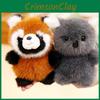 Cute Style Cartoon Plush Panda Keychain Pendant Car Decor For Kids Teens And