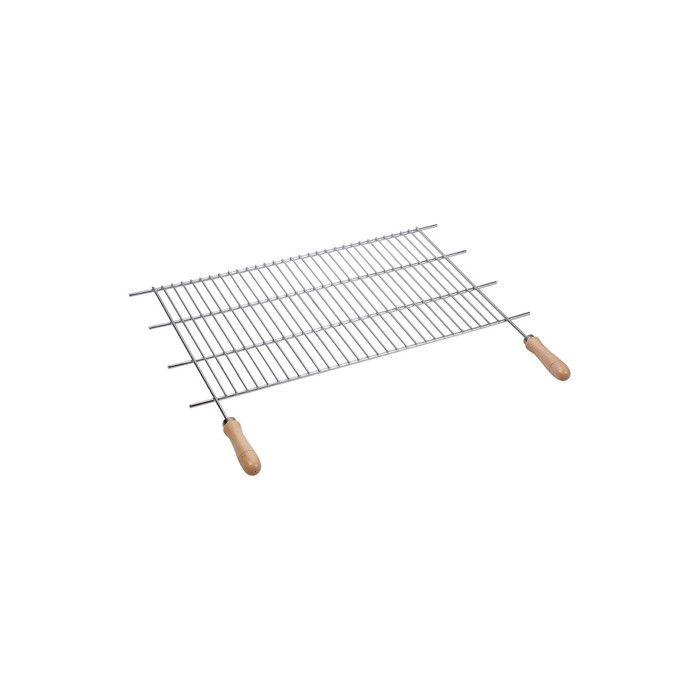 Barbecue En Zinc. Manches En Bois Sauvique 70x40cm