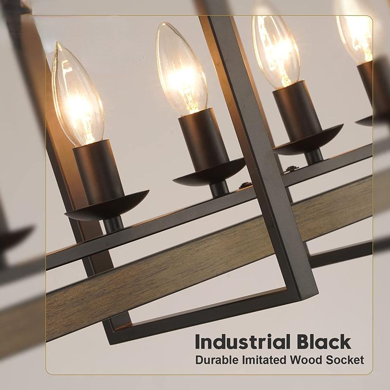 Ретро-сельский промышленный стиль с имитацией дерева, железа, художественного освещения ресторана, кухонные подвесные светильники