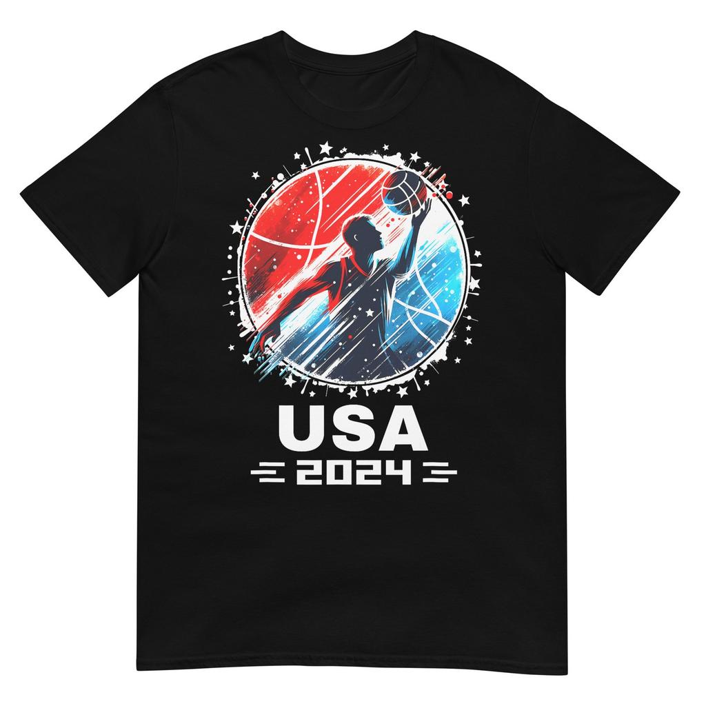 Women's Graphic Tee USA Team 2024 Basketball Shirt 2024 Basketball Apparel 2024 T-Shirt