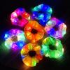 3pcs Large Size LED Scrunchies Satin Elastic LED Hair Scrunchie Light Up Scrunchies  Halloween Gift
