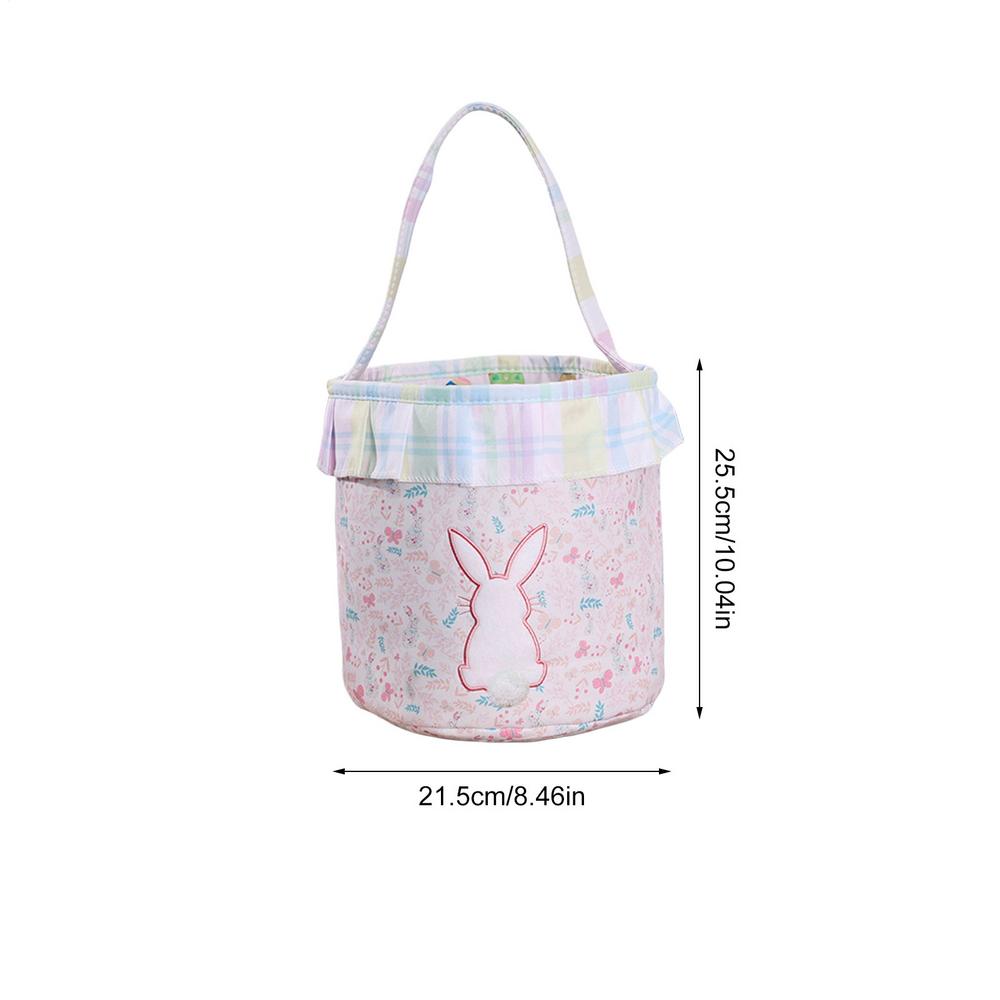 Easter Baskets Easter Bunny Cloth Bag Empty Rabbit Basket For Candy For Kids Boys Girls Chocolate Candy Toys Snacks Stuffers