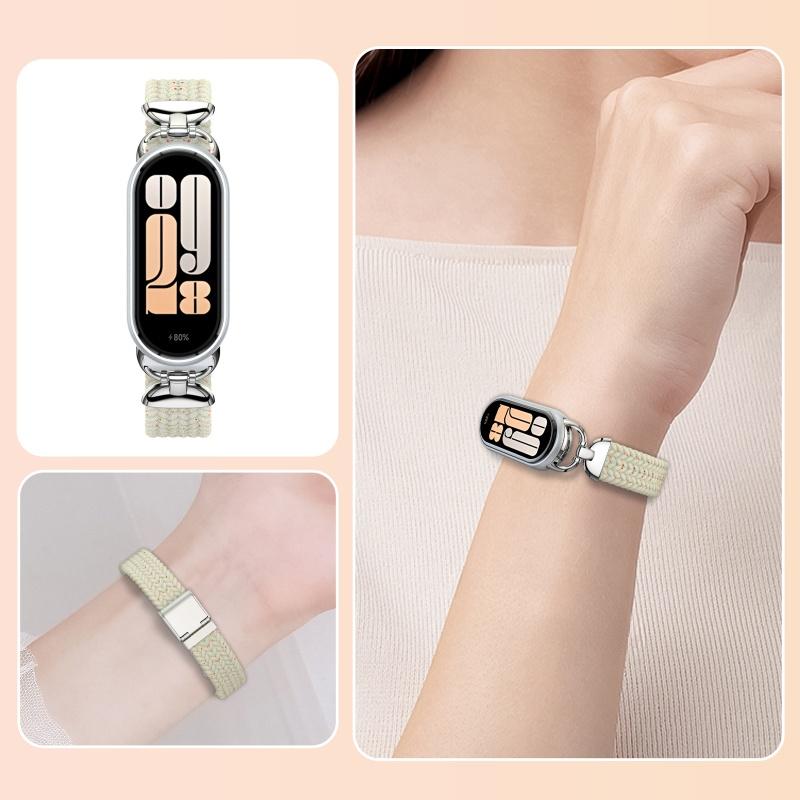 Nylon Strap for Xiaomi Mi Band 10/9/8 High Quality Breathable Sports Wristband Accessories for Mi Band 10 NFC Replace Watchband
