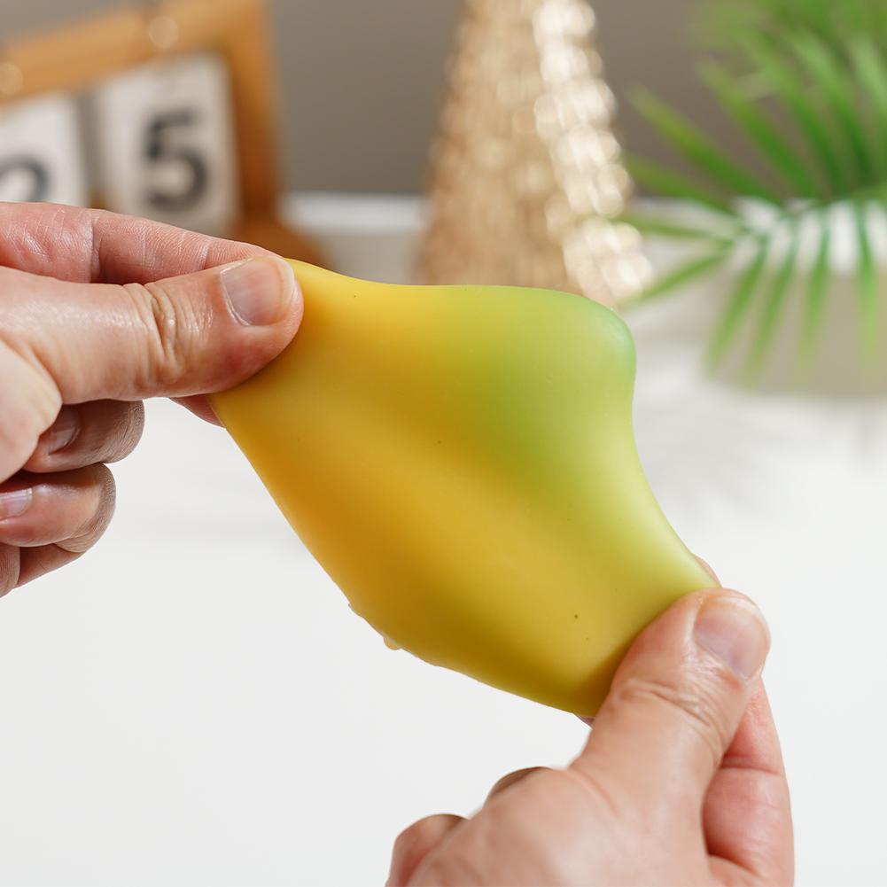 Peanut Stress Ball Crunchy Squeeze Ball Squishy Toy Buttery-Soft Feel Fidget Strawberry And Mango Squeeze Toy Asmr Sensory