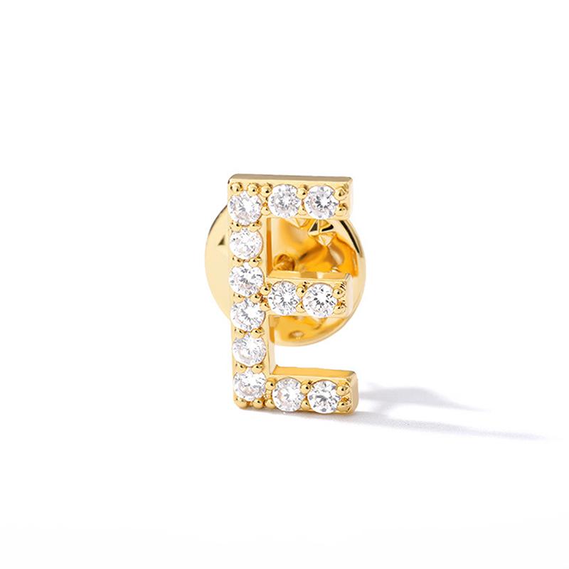 A-Z Letter Brooches For Women Initial Name Brooch Pins For Suit Shirt Collar Accessories Brooch Jewelry
