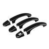 6pcs Set ABS Gloss Black Door Handle Covers For V*w Transporter T5 T6 Caddy Van
