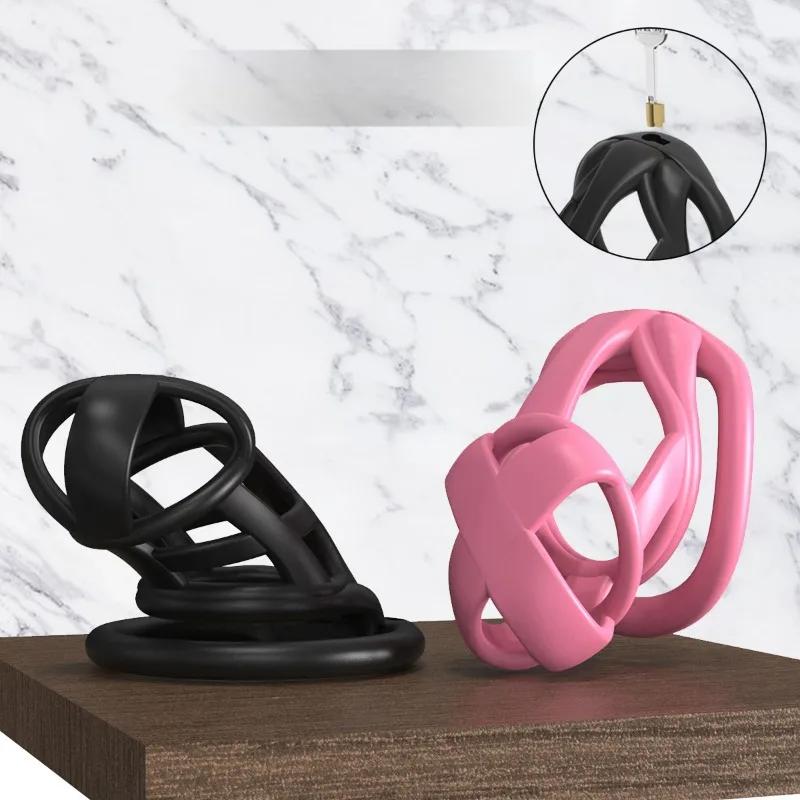 25 Мужской пояс верности Новый встроенный маленький замок-сердечник Замок верности для мужчин Клетка для птиц Кольцо-таблетка и Приспособления для груминга Альтернативные игрушки