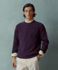 Шерстяной свитер с косами BROOKS BROTHERS (фиолетовый) (Bbwrmbf401)