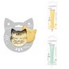 Cat Embossed Biscuit Kit + 2 Pastel Yellow and Water Green Chocolate Pens
