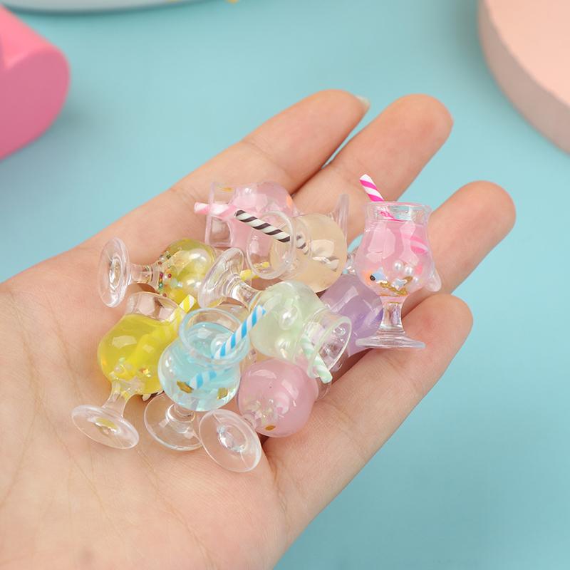 2 шт. 1/12 кукольный домик миниатюрный стаканчик для сока мини коктейльные напитки игрушка для кукольного дома