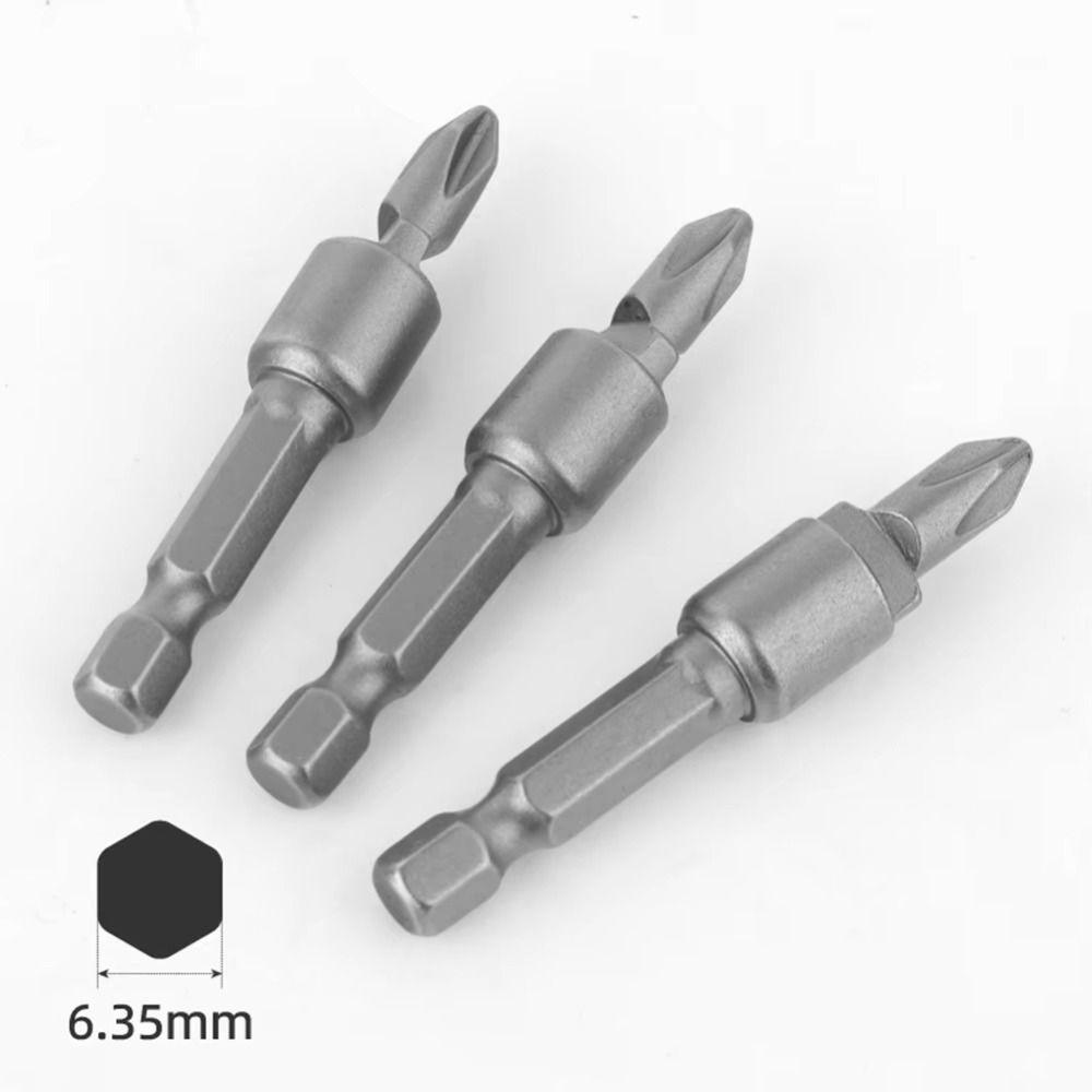 2 PCS Steel Screwdriver Bit Invisible a-buckle Connector Special Batch Head Hand Drill