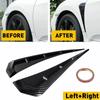 Подходит для 2016-2021 Honda Accessories Civic 10th Gen Переднее крыло Боковой воздухозаборник Карбоновый принт Черный