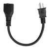 1 Foot Nema 5?15P To 5?20R Power Cable 16AWG Heavy Duty 15A Household Plug To 20A T Blade Adapter