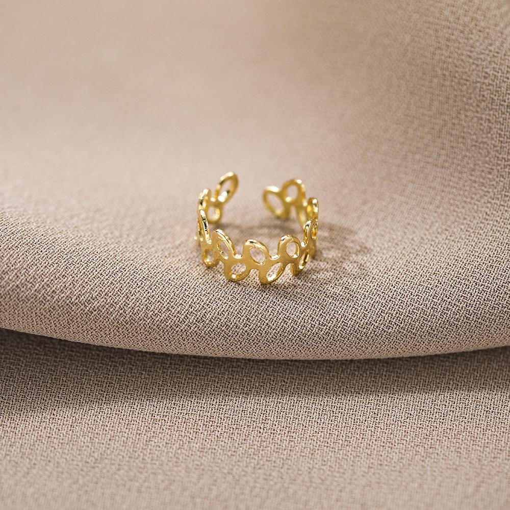 5 шт. винтажные полые зажимы для ушей цвета листьев золотого цвета, комплект женских модных металлических серег без пирсинга, ювелирные изделия для девочек